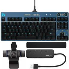 Logitech G PRO Gaming Keyboard League Of Legends Edition With Webcam Bundle