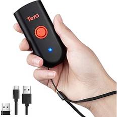 Tera Tera Mini 1D 2D QR Bluetooth Barcode Scanner Wireless Portable 1D USB Wired Bar Code Reader 3 in 1 2.4G Wireless & USB Wired & Bluetooth 1200-UK