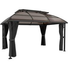 OutSunny Double Roof Gazebo 4x3 m