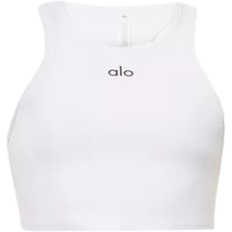 Elastane/Lycra/Spandex Tank Tops Alo Aspire Tank Top - White/Black