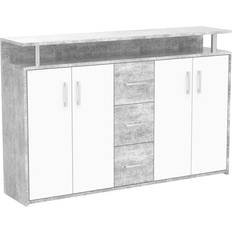 Schrank Roller Drift Concrete/White Sideboard 90x139cm