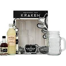 Kraken Spiced Rum Gift Set The Black Spiced Rum 50ml, Rum Glass and Premium Ginger Beer 200ml The Perfect Storm, Official