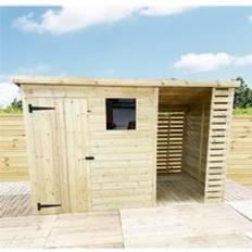 Outbuildings Marlborough 13 5 Pressure Treated Pent Shed With Storage (Building Area )