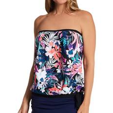 Nylon Tankinis Leilani Women J720612 Barbados Breeze Coral Gables Tankini Swim Top Black Sand 12