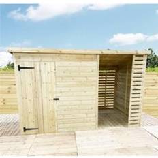 Outbuildings Marlborough 4 Pressure Treated Pent Shed With Storage (Building Area )