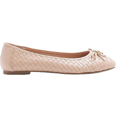 Polyurethane - Women Ballerinas River Island Weave Bow - Beige