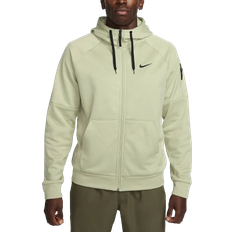 Nike Men's Therma-FIT Full-Zip Fitness Top - Olive Aura/Black