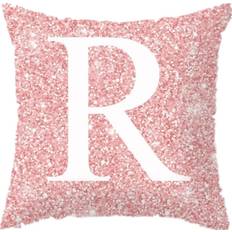 Textiles Keshen 3 Pcs Letter Peach Skin Cushion Cover Pink (45x45cm)