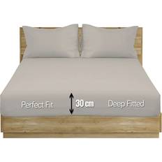 Textiles Northern Silver Deep Fitted Bed Sheet Grey