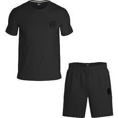 HUGO BOSS Homme Pyjamas HUGO BOSS Iconic T Shirt and Short Set Black