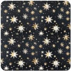 Blue Coasters Warren Reed Gold Snowflake Pattern Coaster 4pcs