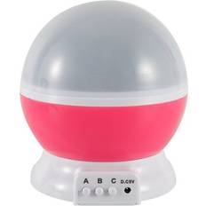 DESAFIONA Pink LED Star Sky Projector Rotating Starry Baby Gift Night Light