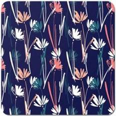 Blue Coasters Warren Reed Hand Drawn Wild Flowers Coaster 4pcs