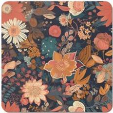 Orange Coasters Warren Reed Boho Chic Flower Coaster 4pcs