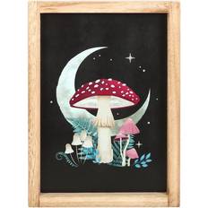 Gothic Homeware Gothic Homeware Forest Mushroom Print Framed Art