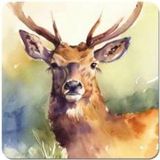Brown Coasters Warren Reed Splendid Stag Watercolour Coaster 4pcs