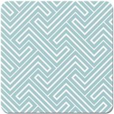 White Coasters Warren Reed And White Geometric Pattern Set Coaster 4pcs