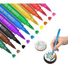 Food Coloring Pens 10 Pcs Fine and Thick Tip Cake Decoration