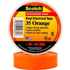 3M 3M Electrical Ecom Scotch Electrical Tape: 1/2" Wide, 20' Long, 7 mil Thick, Orange 32 to 220 ° F Operating Temp, 1,250 V/mil, Series 35