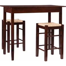 Linon Tavern Brown Dining Set 22.2x42" 3