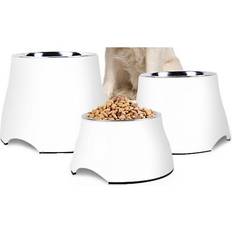 HCSC 3Pcs Non Slip Double Cat Bowl Dog Bowl Water