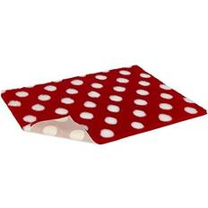 Vetbed Non-Slip with White Polka Dot, Red