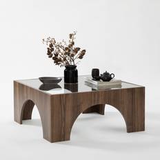 Hanah Home Walnut Coffee Table 80x80cm