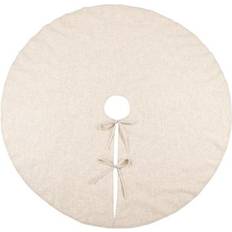 Saro Lifestyle Toscana with Piping 72 Natural Christmas Tree Skirt