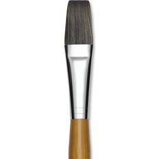 Isabey Synthetic Brush Flat Long Handle Size 12