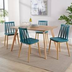 Turquoise Furniture Home Source Rayna 4 Lucy Dining Set