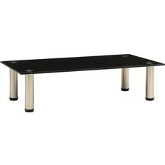 Steel TV Benches vidaXL 322761 Black TV Bench 60x17cm