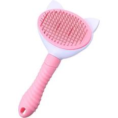 Pets Greenzech Fine needle Button Pet Hair Removal Comb Stainless Steel Pet Needle Comb Floating Pet