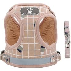 Pets Dsport Cat Walking Harness Lead Collar Pet Vest Mesh