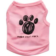 Pets XZGSTORE paw, M Cute Teacup Dog Clothes Girl Dog Puppy Vest