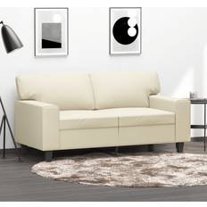 Konstläder Soffor vidaXL gräddvit Soffa