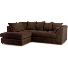 Furnishings For Less UK Chocolate, Left Hand Corner Sofa