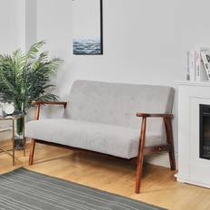 Natural Sofas Living and Home Frame Armchair Sofa 2 Seater