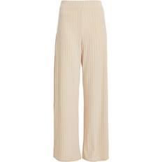 Clothing Quiz Womens Stone Ribbed High Waisted Trousers