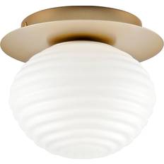 ECO-Light Ripple taklampa, guld/opal Pendellampa