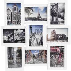 6x4 multi photo frames URBN Living White 9 Photo Frame