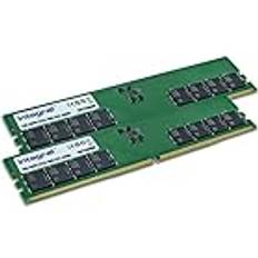 Integral 32GB DDR5 PC DIMM RAM Kit 2X 16GB 5600MHz PC5-44800 CL46 Desktop/Computer Memory Module