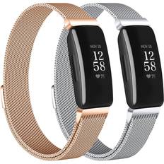 LimbO 2-Pack Bands Compatible with Fitbit Inspire, Mesh Loop