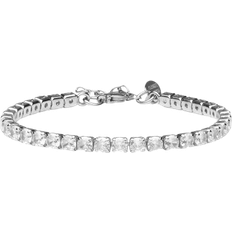 Zara Bracelet - Silver/Transparent