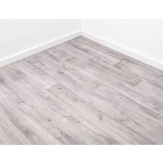 Grandismo Iris Wood Plank, 10m x 2m Width Oak Plank Effect Vinyl Flooring Roll Rustic Farmhouse