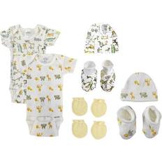 Bambini NC-0576 Unisex Newborn Baby Piece Layette Sets, White