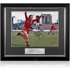 Exclusive Memorabilia Kenny Dalglish Signed Liverpool Football Photo: Championship Goal. Deluxe Frame