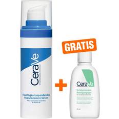 CeraVe Dermatologiskt testad Serum & Ansiktsoljor CeraVe feuchtigkeitsspendendes Hyaluronsäure Serum gratis schäumendes Reinigungsgel Falten
