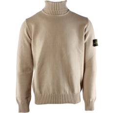 Stone Island Turtleneck Cotton Sweater - Beige