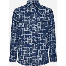 Fendi Kläder Fendi FF jacquard denim shirt