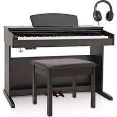 DP-10X Digital Piano by Gear4music Piano Stool Pack, Matte Black